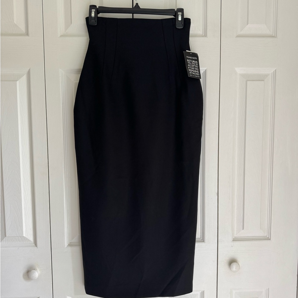 Sara Battaglia Classic Black Pencil Skirt